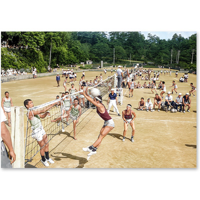 1963（昭和38）年6月29日、金沢市の旧兼六園テニスコート