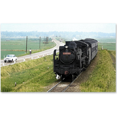 1970（昭和45）年6月、石川県河北郡津幡町能瀬付近