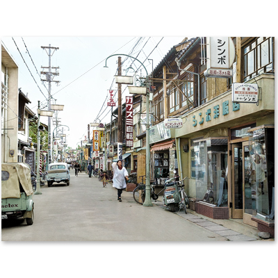 1961（昭和36）年3月、金沢市の新竪町商店街