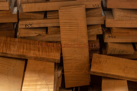 Very old acoustic maple wood for master violin making