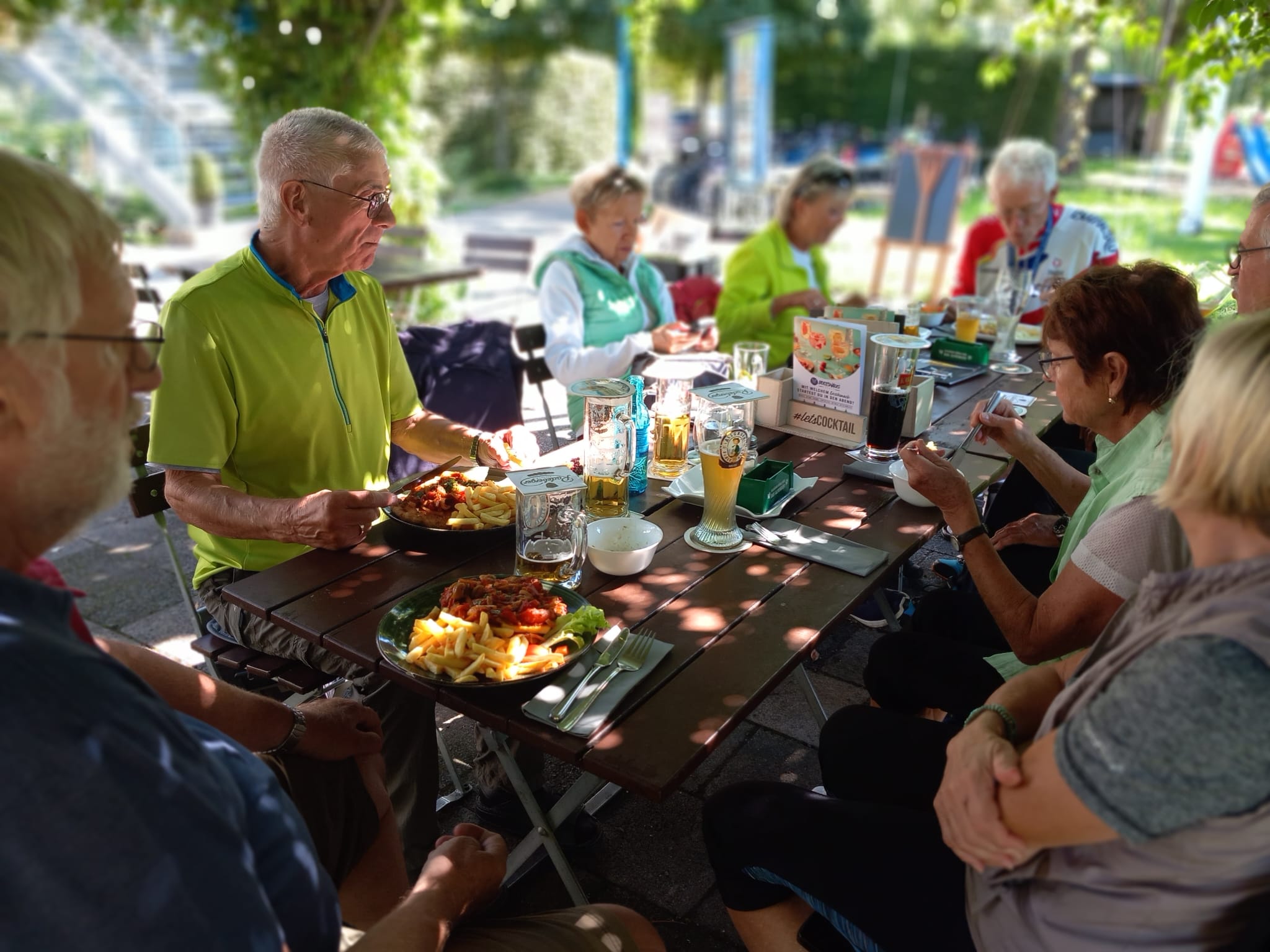 Abschlussessen im Bootshaus in Offenbach-Biber