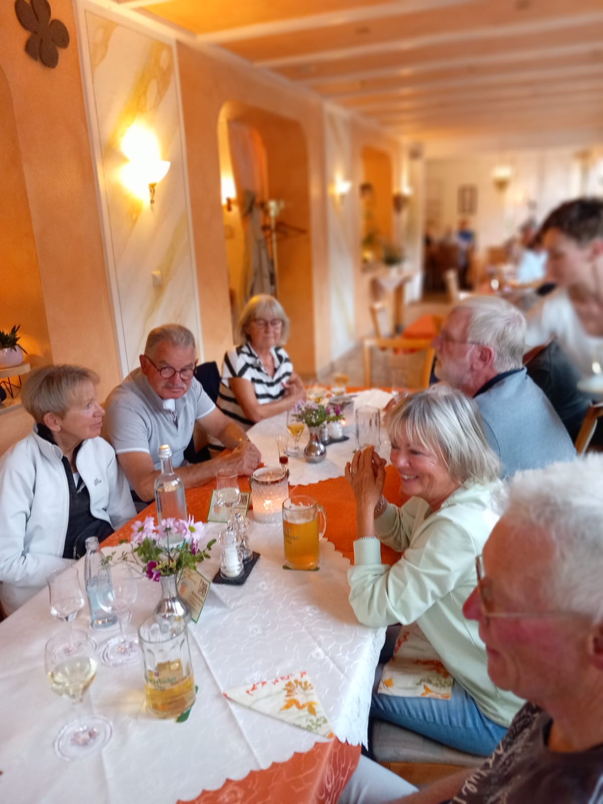 Abendessen im Hotel "Perle am Rhein" in Bad Salzig
