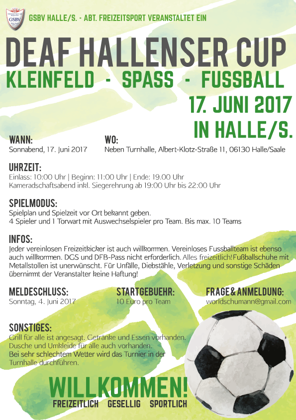 DEAF HALLENSER CUP - Fussballturnier