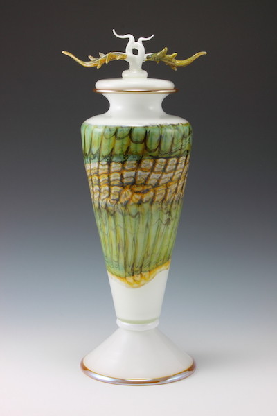 White Opal Covered Vessel