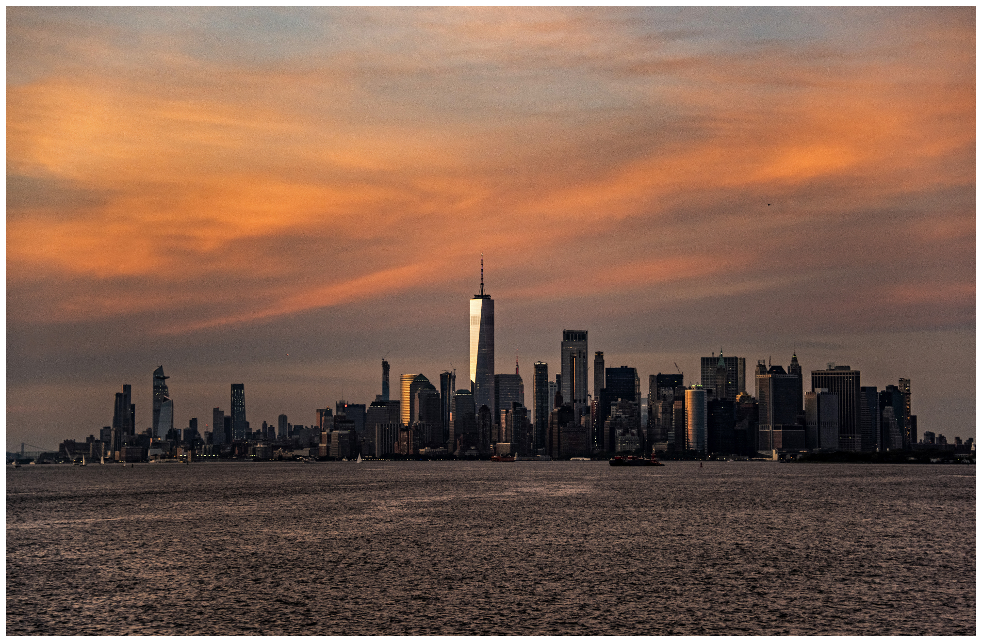 New Yorker Skyline (Fahrt nach "Staten Island")