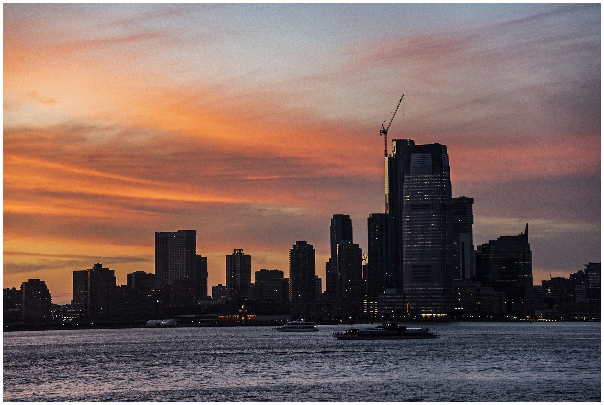 New Yorker Skyline (Fahrt nach "Staten Island")