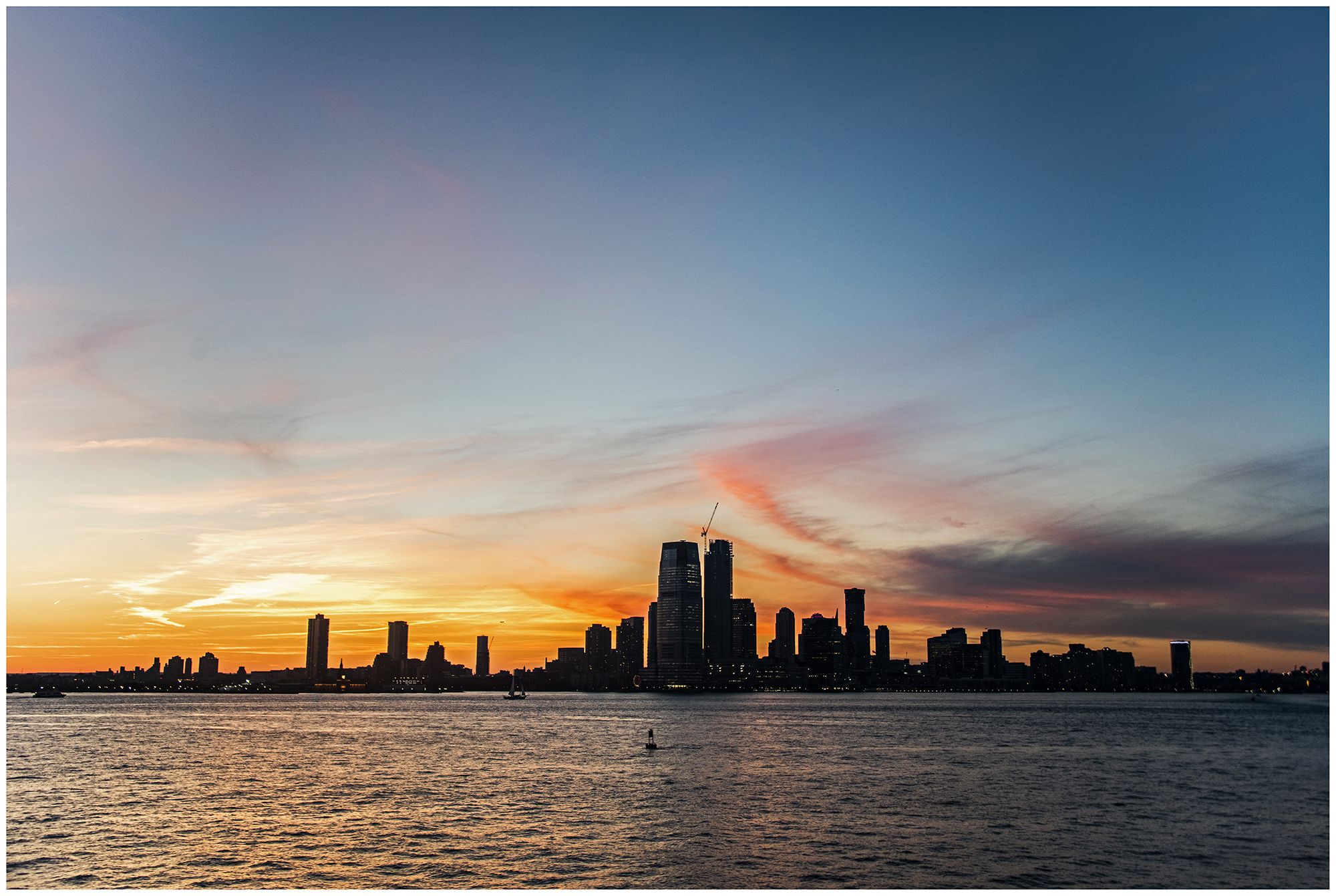 New Yorker Skyline (Fahrt nach "Staten Island")