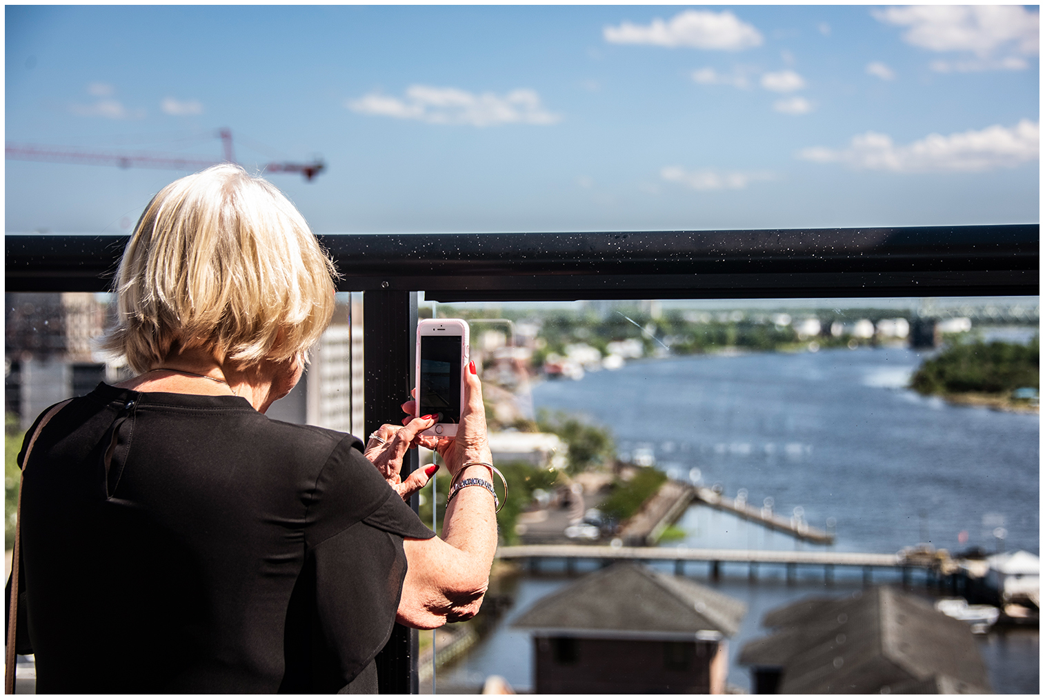 Rooftop-Bar im Städtchen Wilmington