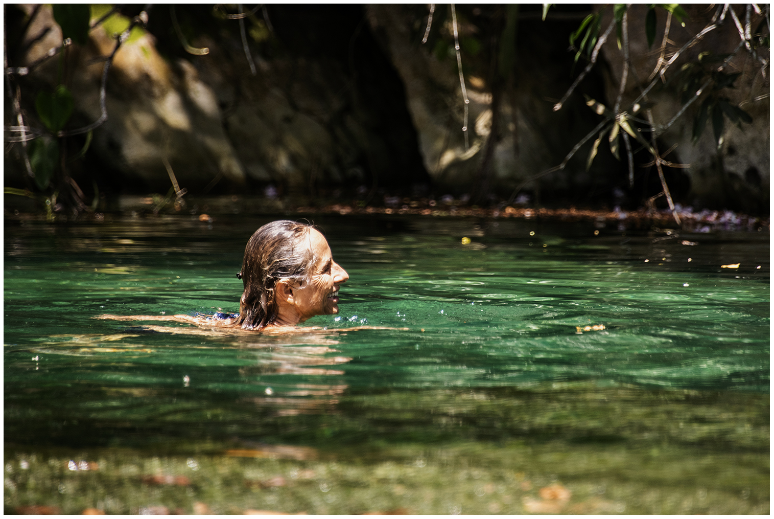 Teamausflug an "Silver Springs" Fluss (Nishan)
