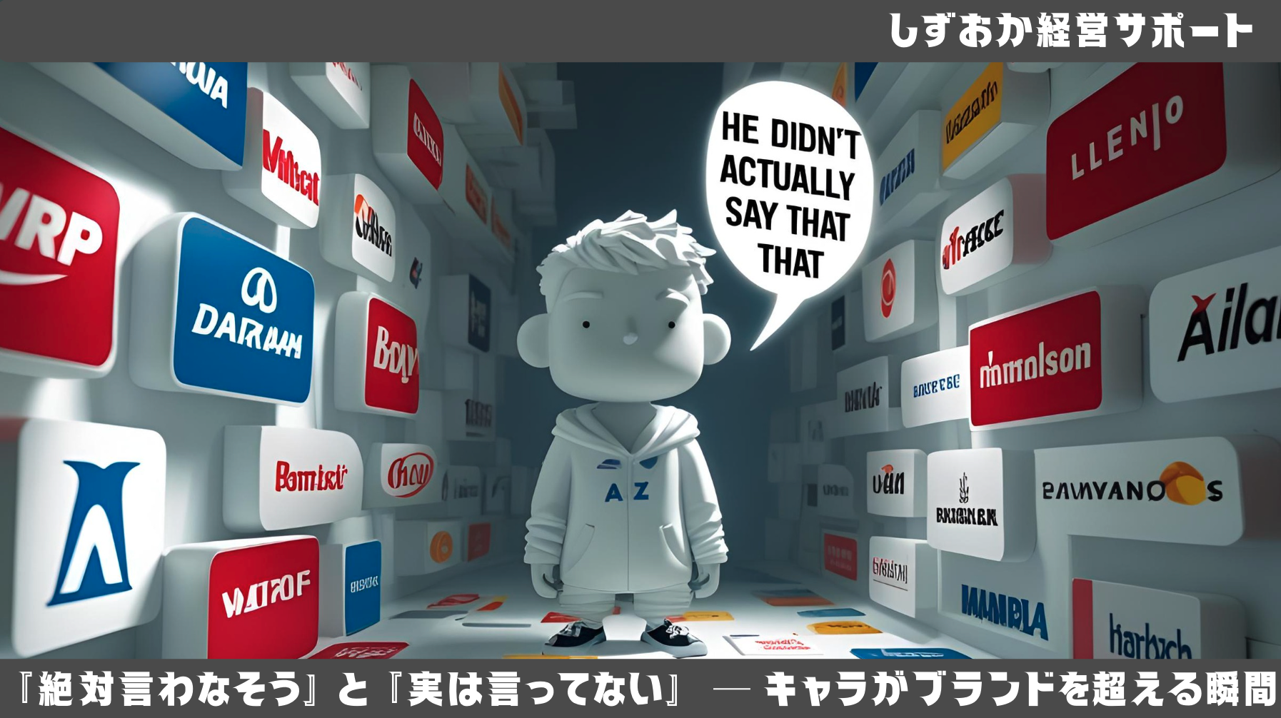 『絶対言わなそう』と『実は言ってない』 ─ キャラがブランドを超える瞬間
