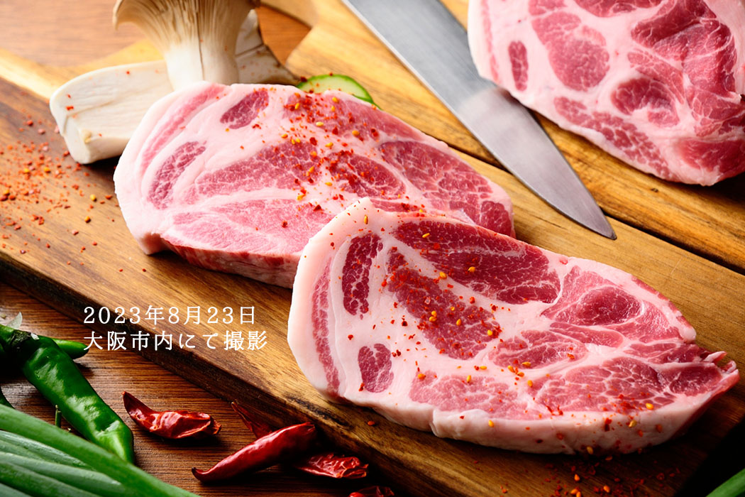 2023年8月23日　大阪市内にて撮影した韓国料理店のお肉のイメージ