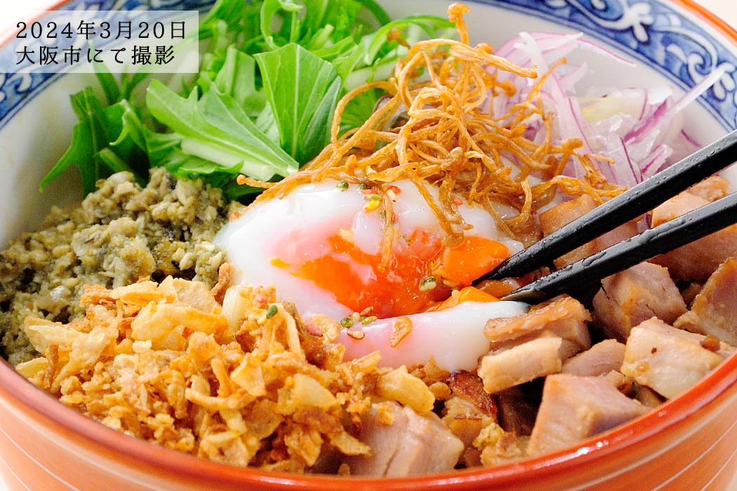 2024年3月20日　大阪市肥後橋にて撮影した つけ麺