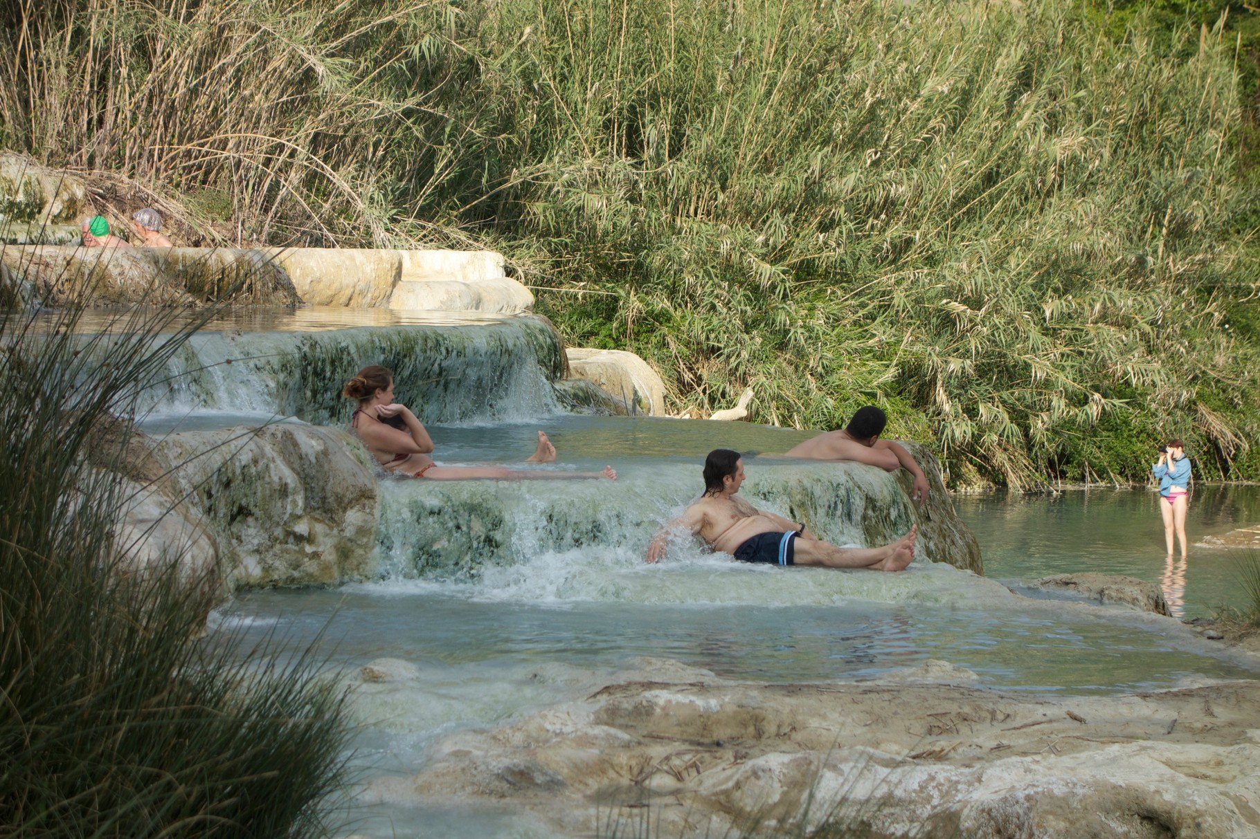 Ein Highlight der besonderen Art: Die natürlichen Sinterbecken in Saturnia!