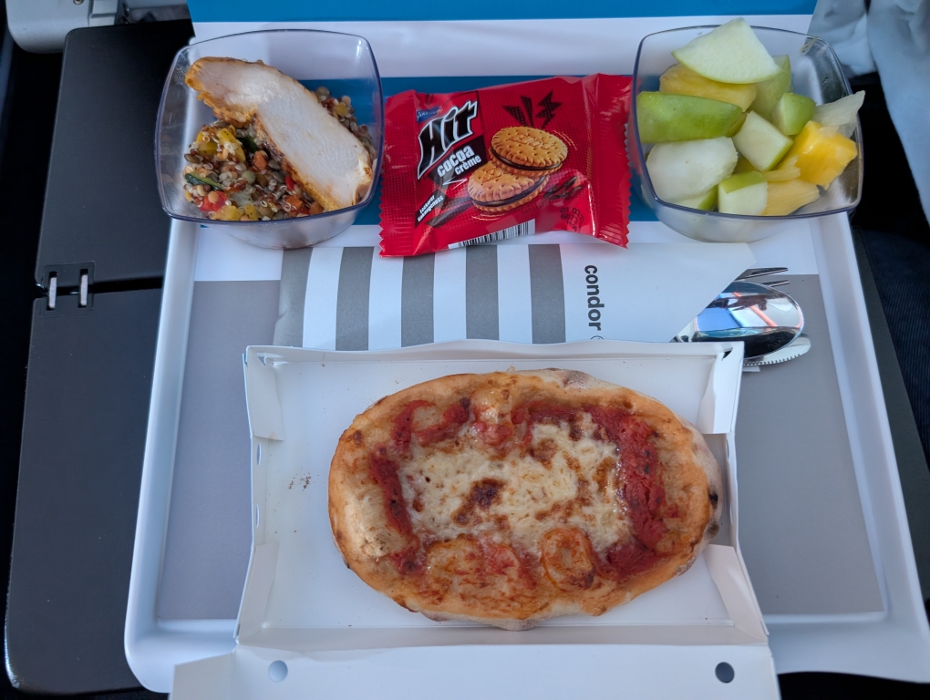 Snack in der Premium Economy
