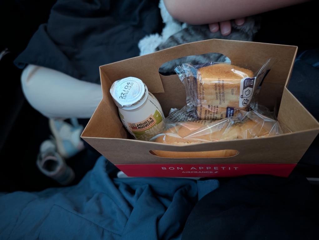 Snack vor der Landung