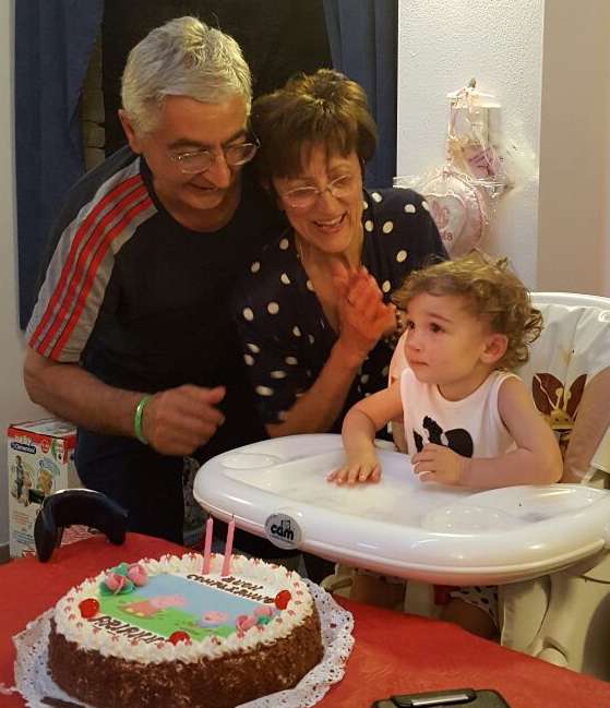 Compleanno 2 anni con i nonni Adriana e Silvano