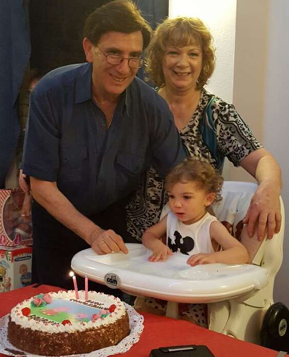 Compleanno 2 anni con i nonni Cinzia e Luigi