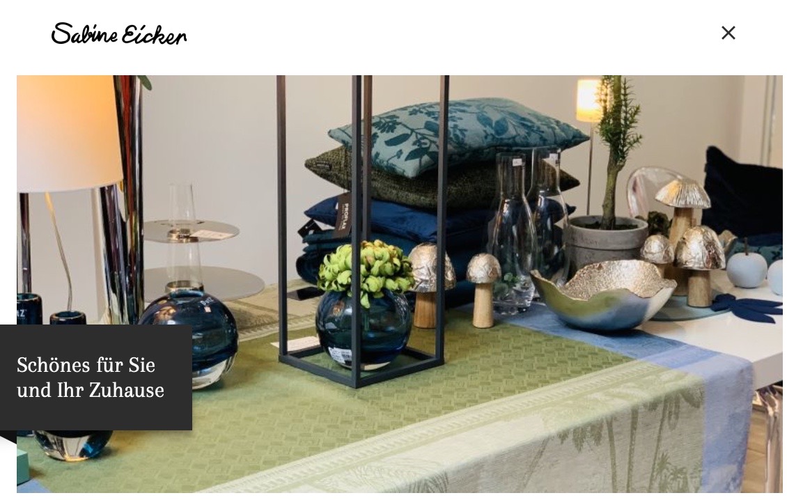 Sabine Eicker - Exklusive Tisch-, Bett- und Badwäsche, nur 150 m entfernt