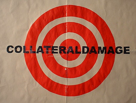 79 targets. later targetmessages. the civil victims while war on iraq, bush named collateraldamage.