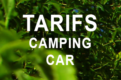 TARIFS CAMPING CAR