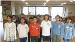堀川小からのビデオメッセージ
