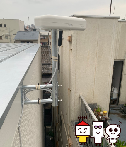 地デジコンパクトアンテナ工事　（大阪市城東区）