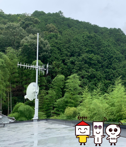 旭化成ホームズ　地デジBSCS４K８Kアンテナ工事（兵庫県加西市）