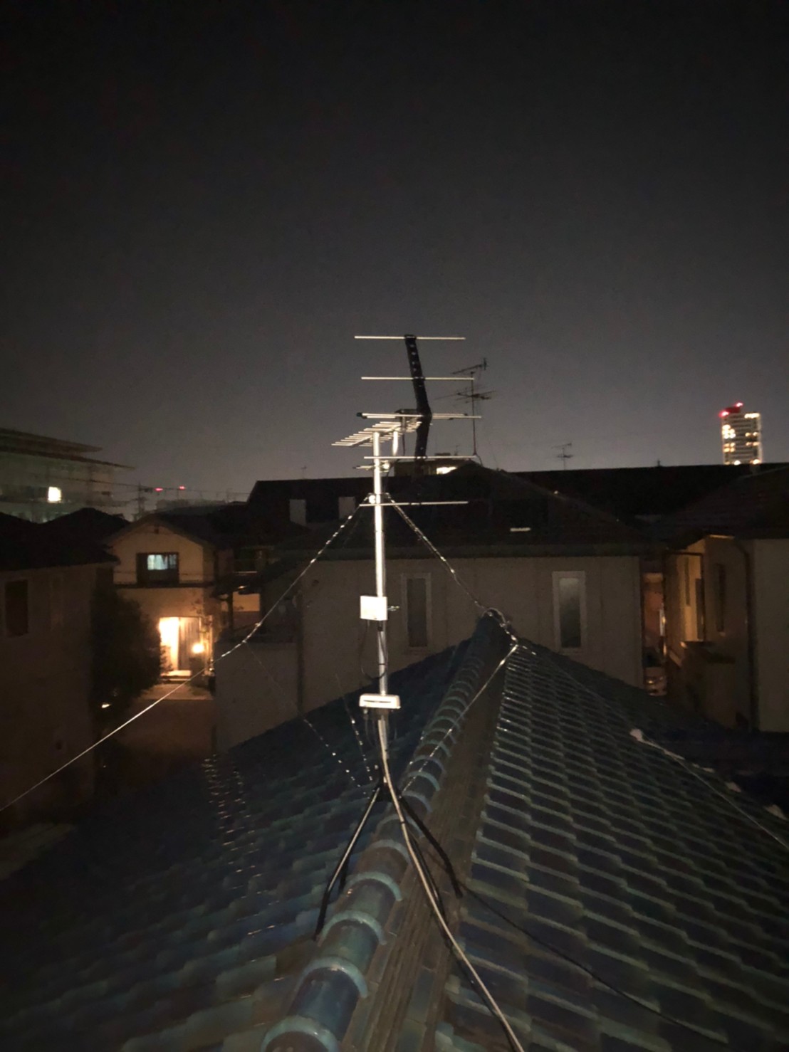 高石市　地デジヤギ式アンテナ取付設置工事