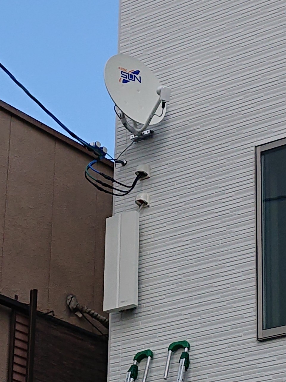 京都府宇治市地デジデザインＢＳＣＳ4Ｋ8Ｋアンテナ工事