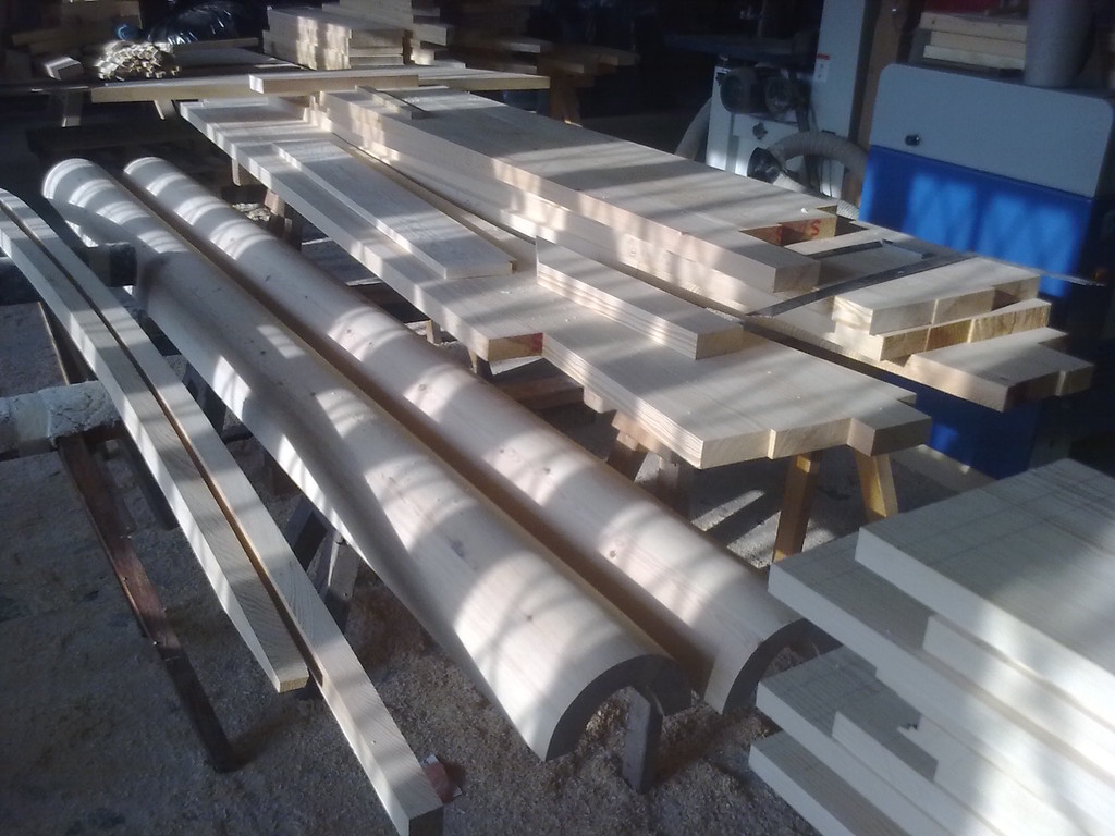 Treppenbau in der Werkstatt