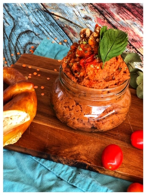 Tuerkischer rote Linsen-Dip l Protein Aufstrich l Protein Dip vegan