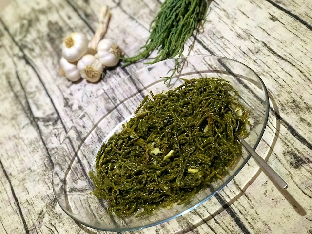 original tuerkischer Algensalat l Meeresspargel-Salat l Friesenkraut-Salat