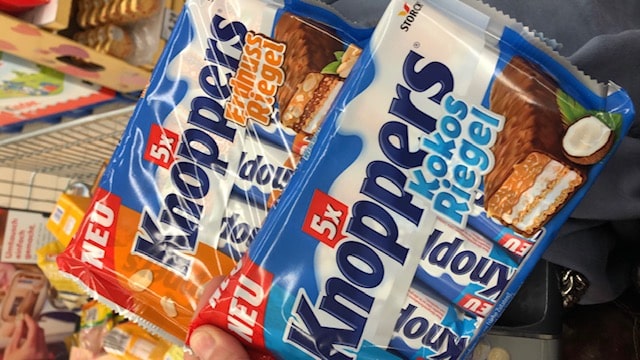 Wie schmeckt Knopper Riegel Kokos und Erdnuss