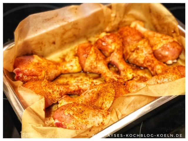 Asiatische Haehnchen Drumsticks aus dem Ofen l leckere Drumsticks Marinade