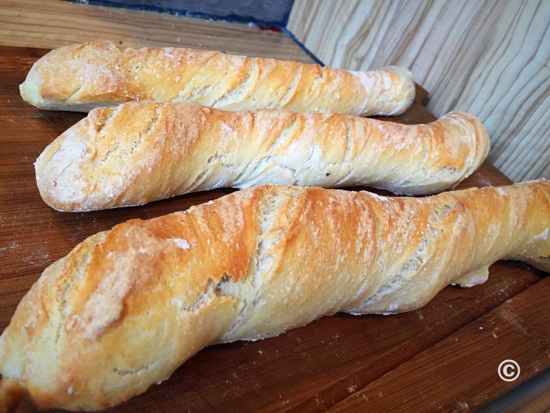 Selbstgemachtes Baguette