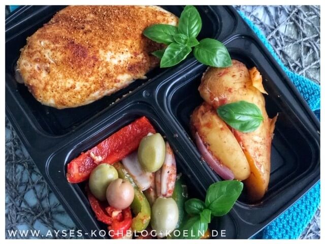 Meal Prep Wochenplan abnehmen l Meal Prep Ideen mit Haehnchen