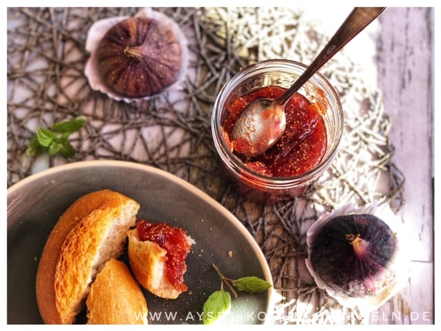 Tuerkische Feigenmarmelade mit Vanille einfaches Rezept l Orientalische Marmelade