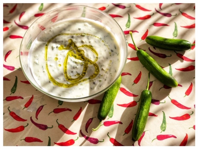 Cacik l Tuerkischer Joghurt Dip mit Gurken l Tuerkische Tsatsiki