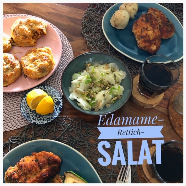 Edamame Salat l Edamame Rettich Salat