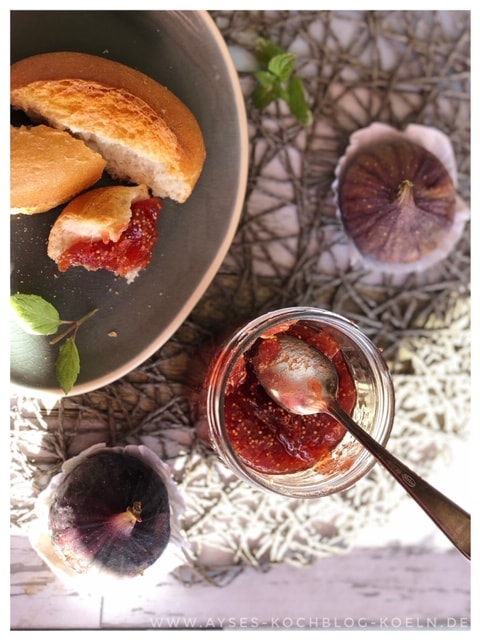Tuerkische Feigenmarmelade mit Vanille einfaches Rezept l Orientalische Marmelade