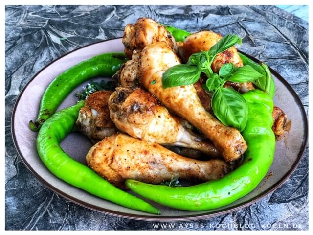 Asiatische Haehnchen Drumsticks aus dem Ofen l leckere Drumsticks Marinade