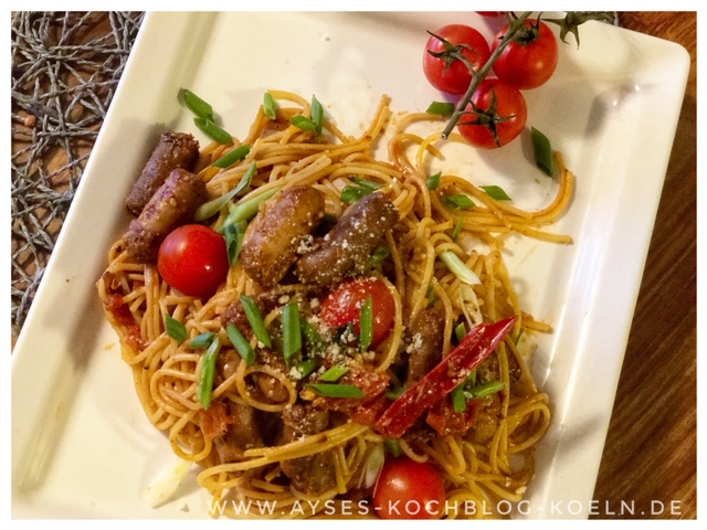 Pasta mit Sucuk-Tomaten-Sauce l Summer Pasta Merguez Jamie Oliver l Sommernudeln