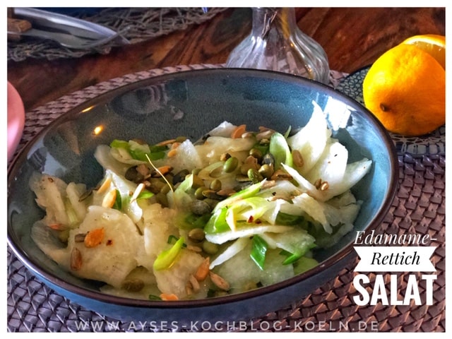Edamame Salat l Edamame Rettich Salat