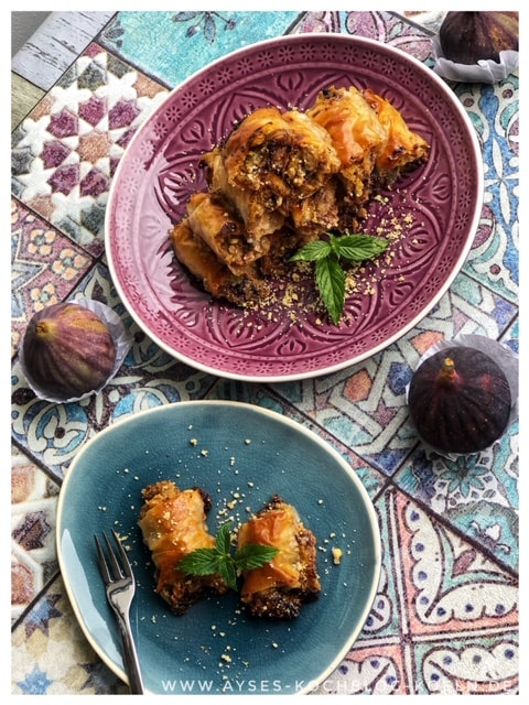 Schnelle Baklava mit Nutella und Nuessen l Baklava Filoteig einfach
