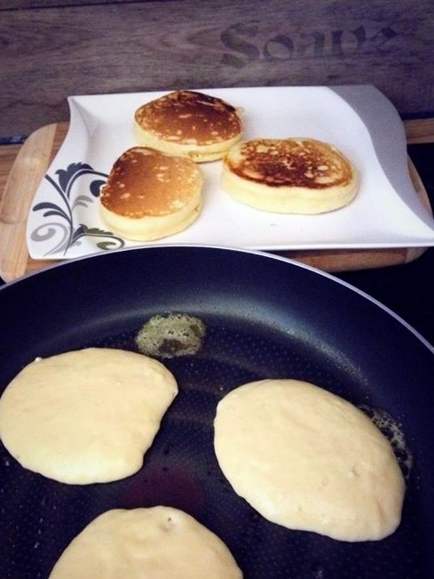 Rezept dicke saftige  Pancakes 