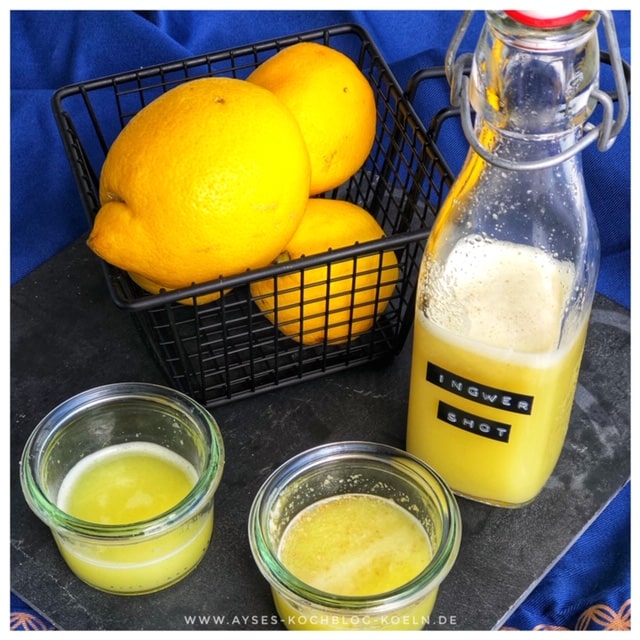 Ingwer Shot Rezept ohne Entsafter l Ingwer Shot Rezept mit Mixer