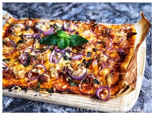 Chicken Drumsticks Pizza l Haehnchen Pizza