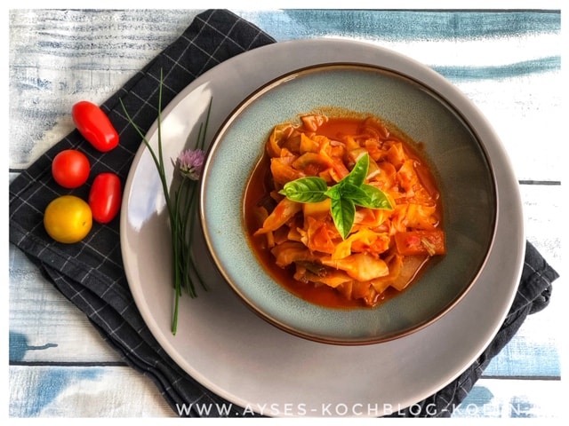 Kapuska -tuerkische Kohlpfanne mit Hackfleisch |200 Kalorien