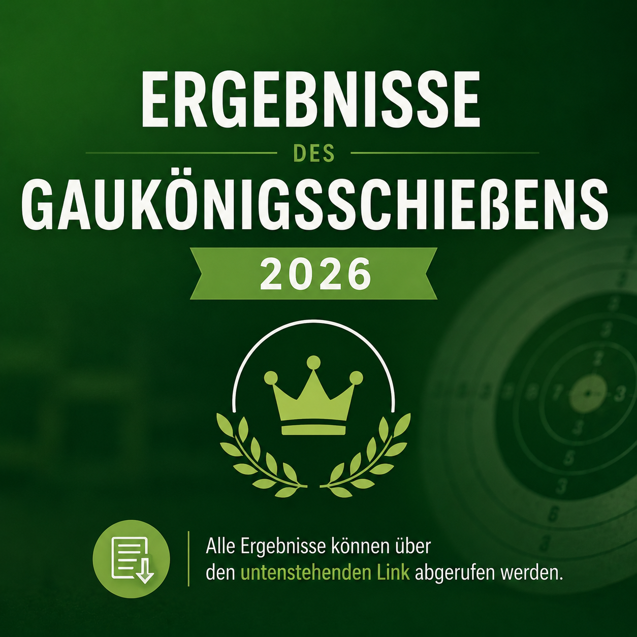 Ergebnisse des Gaukönigsschießens 2026 veröffentlicht