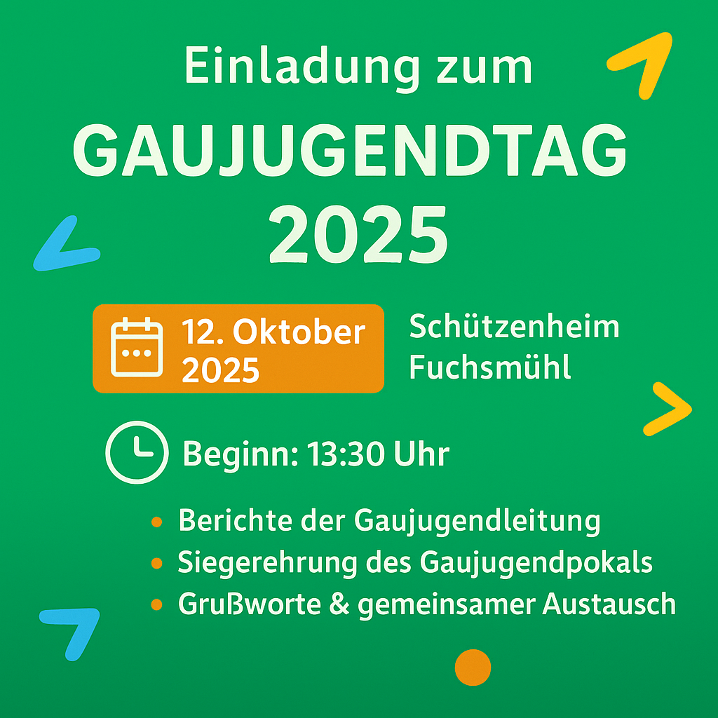 Einladung zum Gaujugendtag 2025